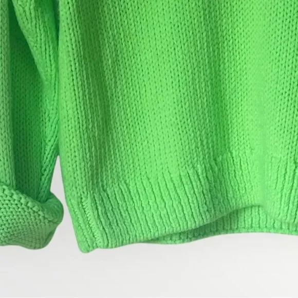 Neon Green V-Neck Sweater – Victoria’s Secret PINK Med - Picture 8 of 11